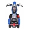 Motorek Chopper dla dzieci z oparciem niebieski  TR1501
